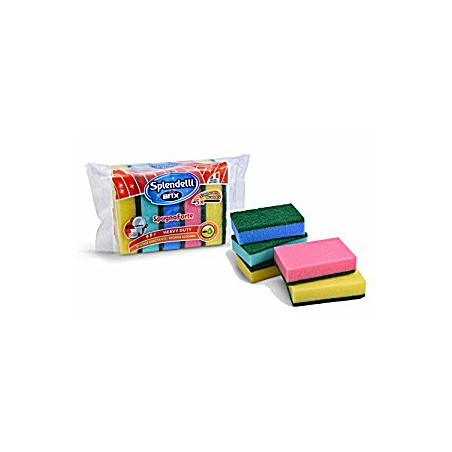 set di spugne arix spendelli abrasiva 5pz colori assortiti