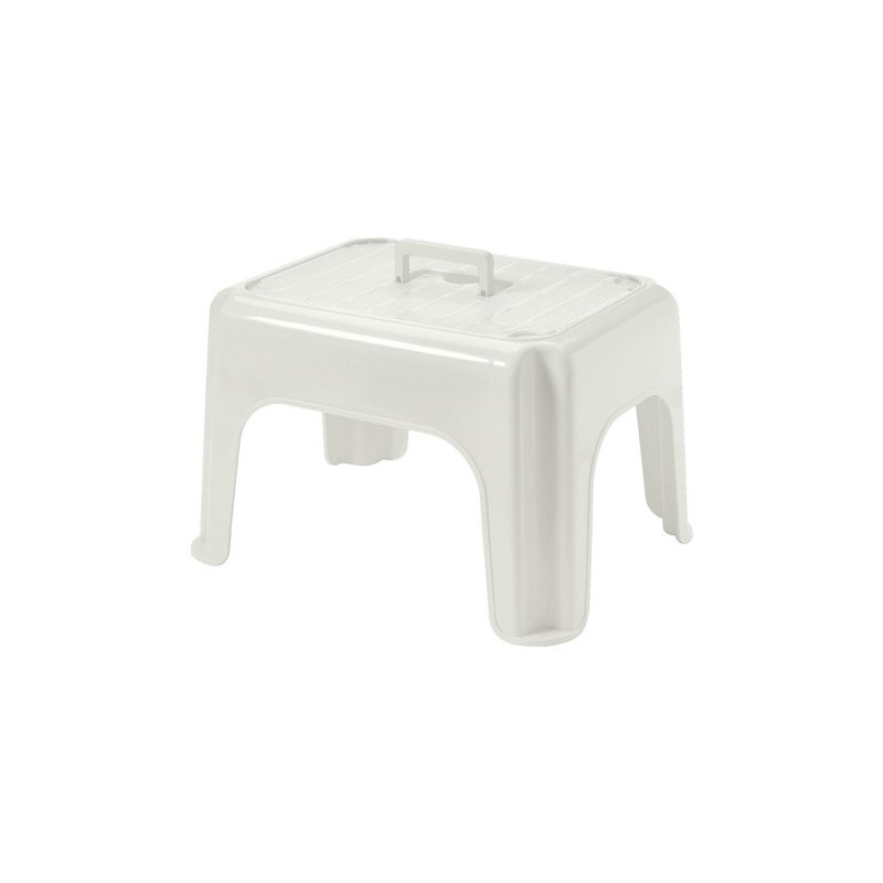 sgabello bagno tontarelli impilabile dumbo stool con manico bianco