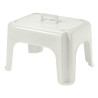 sgabello bagno tontarelli impilabile dumbo stool con manico bianco