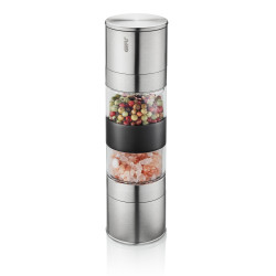 macina sale e pepe gefu lamola doppio mulino 18.8x6.2x6.2cm acciaio/ceramica/alluminio