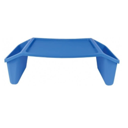 tavolino sundo vassoio da letto 57x30x20.5cm blu
