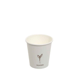 bicchieri monouso da caffe' brenta in cartoncino 80ml bianco