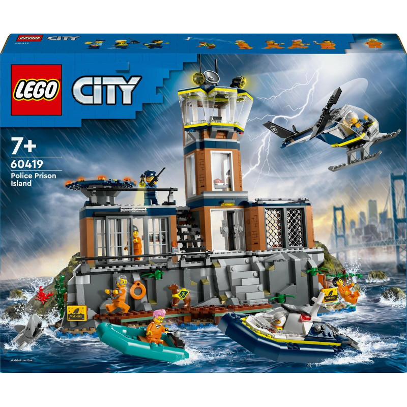 giochi di costruzione lego city prigione di polizia in alto mare