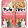 mangime inaba cat twin cibo umido per gatti con tonno e pollo 2x40g