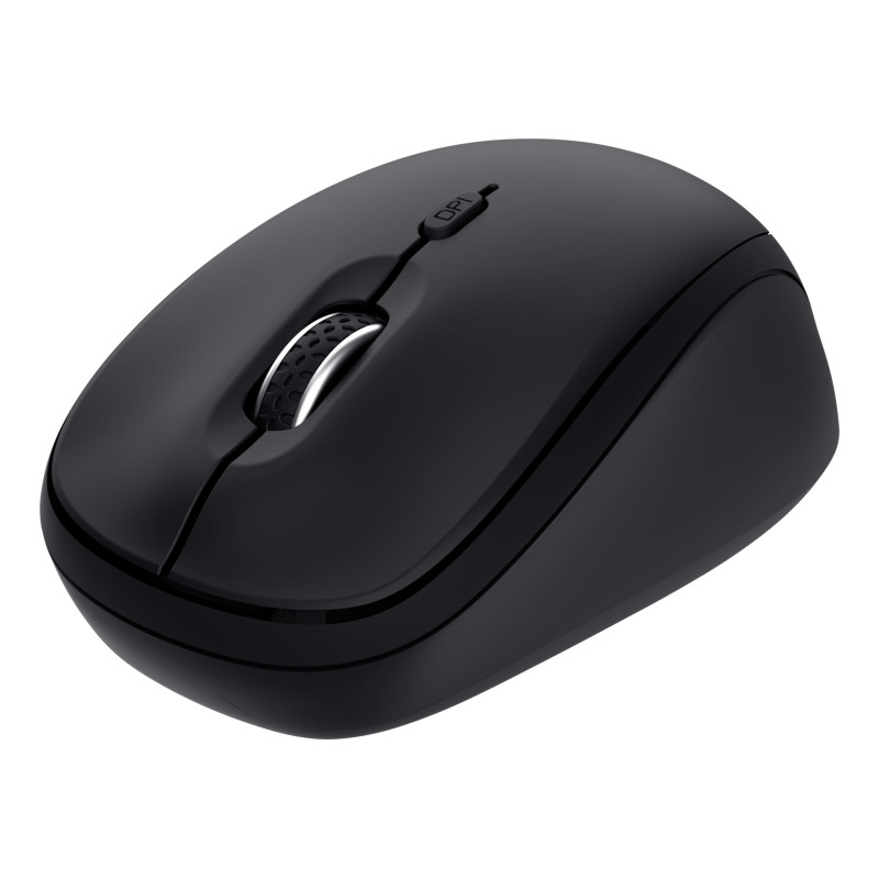 mouse trust yvi+ wireless/bluetooth ottico 1600dpi nero [25440]