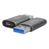 adattatore trust calyx usb-a a usb-c grigio [25573]