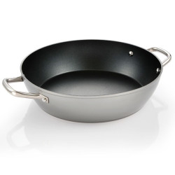 padella profonda tescoma grandchef+ con 2 manici 32cm nero [606962]