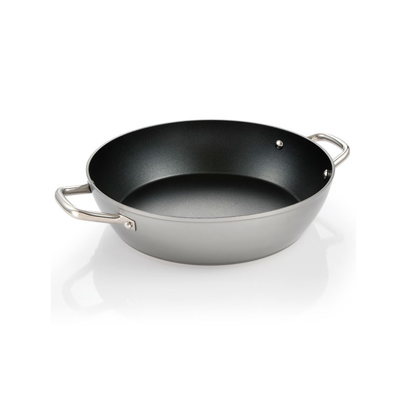 padella profonda tescoma grandchef+ con 2 manici 32cm nero [606962]
