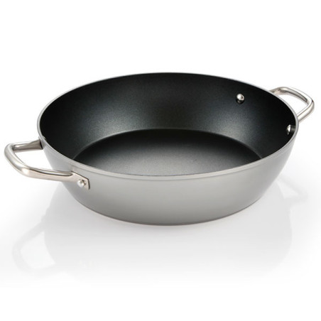 padella profonda tescoma grandchef+ con 2 manici 32cm nero [606962]