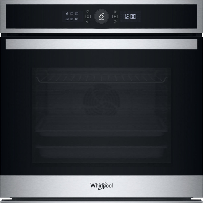 forno ad incasso whirlpool combinato a vapore 73l classe a+ nero/acciaio