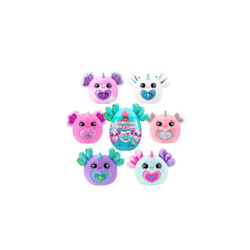 figurina da collezione zuru rainbocorns - axolotlcorn assortito