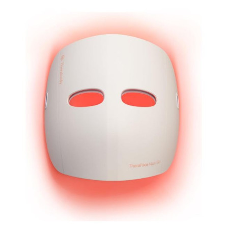 maschera viso led therabody theraface mask glo chiaro/trasparente