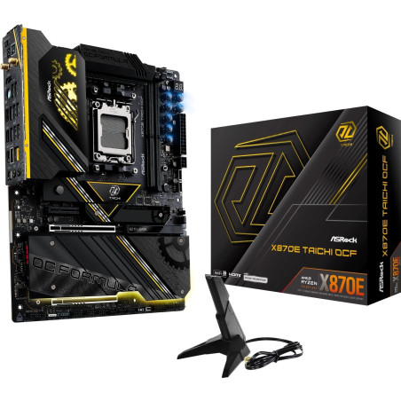 scheda madre asrock x870e taichi ocf am5 atx 2xddr5 nero [90-mxbtg0-a0uayz]