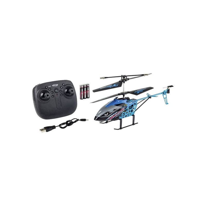 elicottero radiocomandato carson easy tyrann 280 2.4ghz blu/nero
