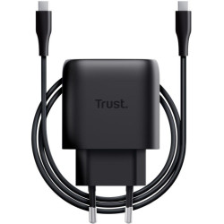 alimentatore da rete trust maxo 45w con cavo usb-c 2m nero [25722]