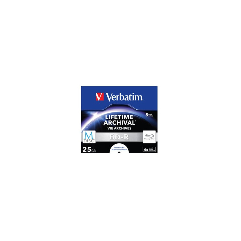 confezione blu-ray verbatim m-disc bd-r blu-ray 25gb