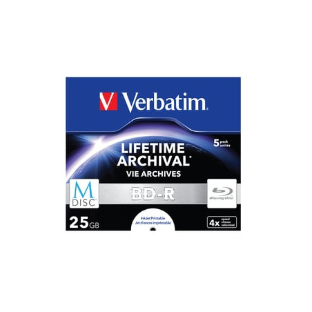 confezione blu-ray verbatim m-disc bd-r blu-ray 25gb