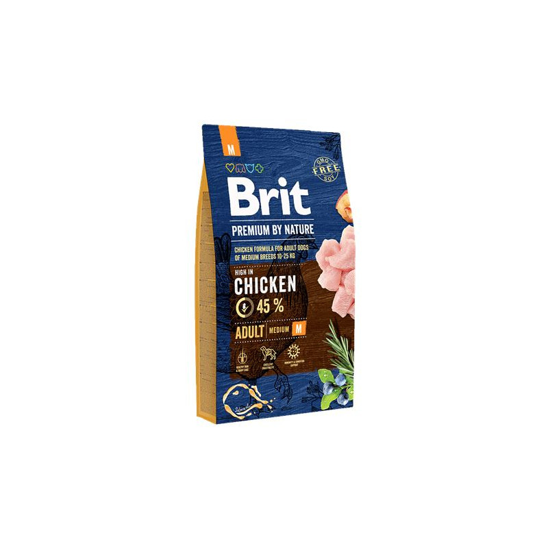 cibo per cani brit premium by nature adult m 15kg [8595602526376]