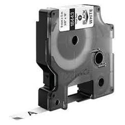 Dymo rhino nastro ind, vinyl 9 mm x 5,5 m nero su bianco [18443]