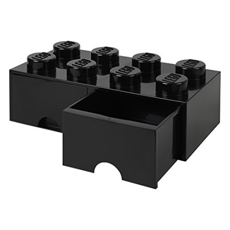casseti portagiochi room copenhagen lego brick 8 nero [rc40061733]