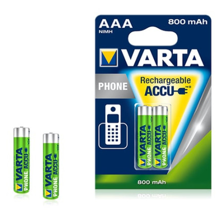 Pila varta 2 pz. professional accu nimh 800 mah aaa phone power [58398101402]