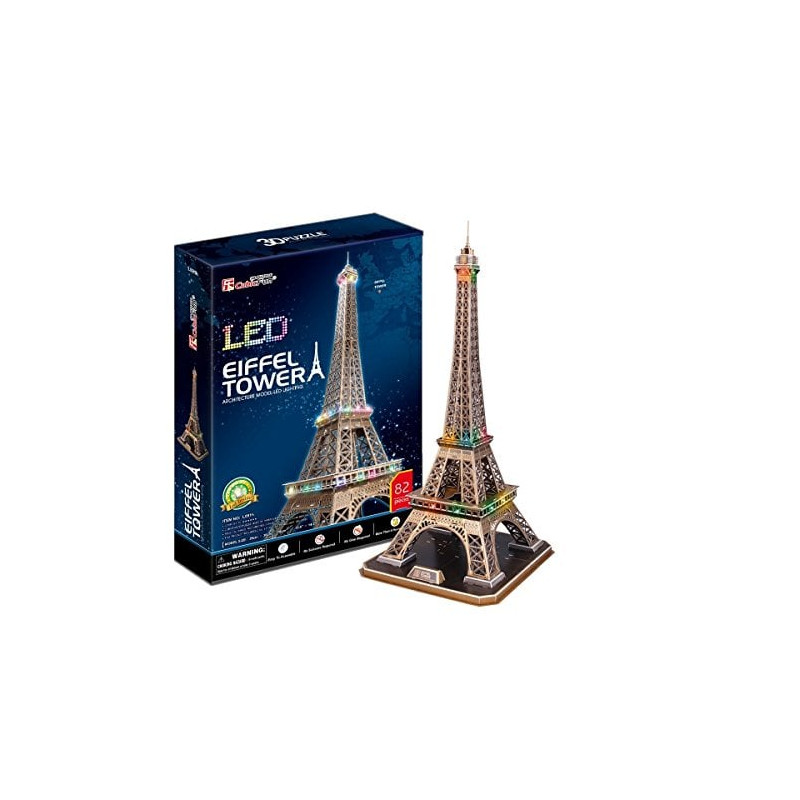 cubicfun - puzzle 3d torre eiffel 82pz [wzcubd0ug045738]