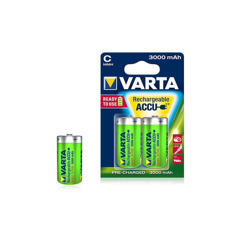 Pila ricaricabile varta c ready2use nimh baby 3000mah 2pz [56714101402]