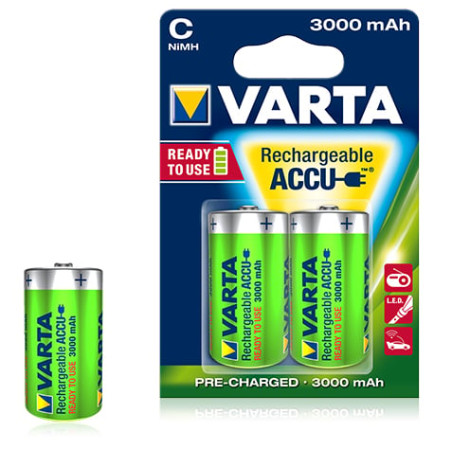 Pila ricaricabile varta c ready2use nimh baby 3000mah 2pz [56714101402]