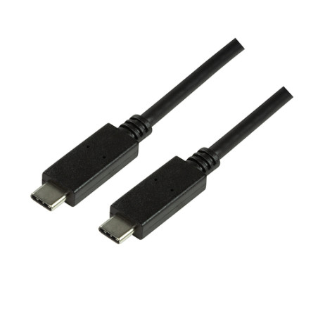 cavo logilink usb-c 3.1 gen2 connection cable, 1m, black [cu0129]