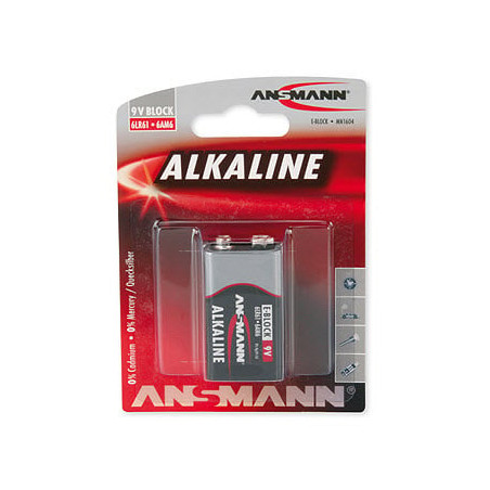 Pila ansmann 1 pz. alkaline 9v red-line [1515-0000]