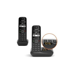 telefono fisso gigaset cordless as690a duo
