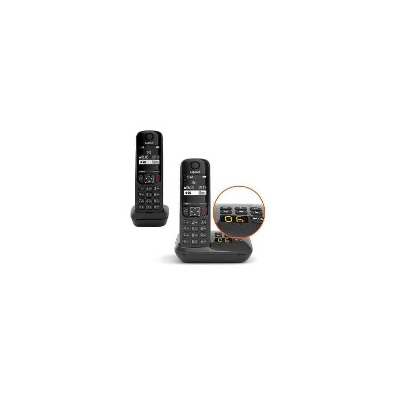 telefono fisso gigaset cordless as690a duo