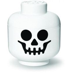 scatola portaoggetti room copenhagen lego scheletro della testa bianco/nero