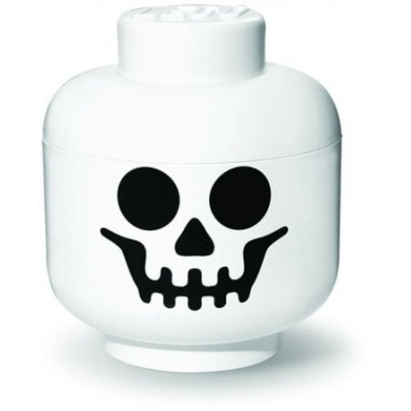 scatola portaoggetti room copenhagen lego scheletro della testa bianco/nero