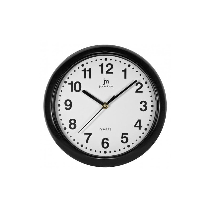 orologio da parete lowell 00710-n cerchio nero