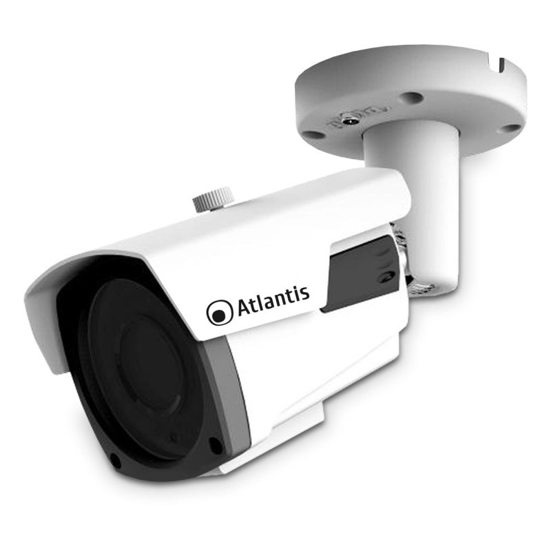 telecamera ip atlantis land interno/esterno soffitto/muro bianco