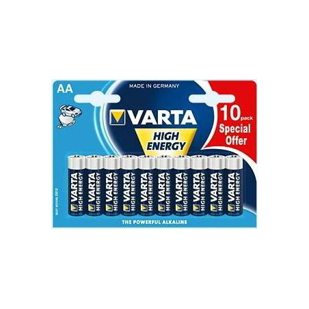 Pila varta 10 pz. high energy mignon aa lr 6 [04906121461]