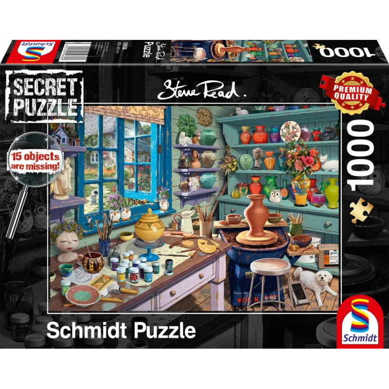 puzzle schmidt steve read studio d'artista 1000pz multicolore