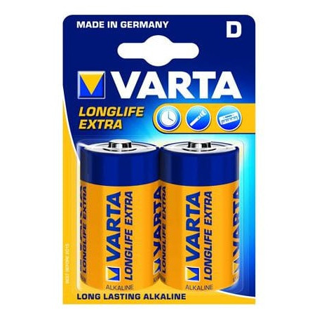 Pila varta 2 pz. longlife extra mono d lr 20 [04120101412]