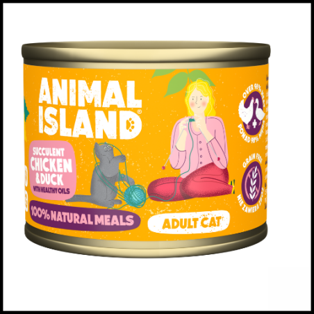 cibo per gatti animal island tacchino e quaglia 200g