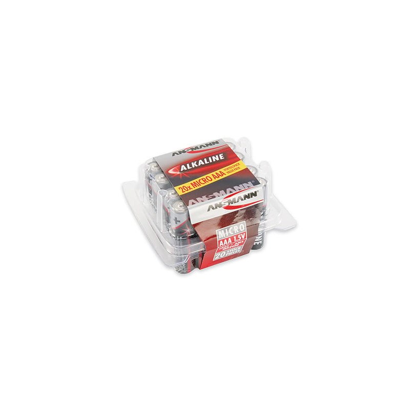 Pila ansmann 20 pz. ansmann alkaline aaa mini stilo red-line