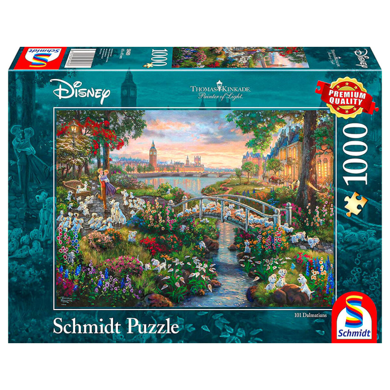 puzzle schmidt 101 dalmazioni disney premium kinkade thomas 1000pz