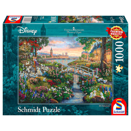 puzzle schmidt 101 dalmazioni disney premium kinkade thomas 1000pz