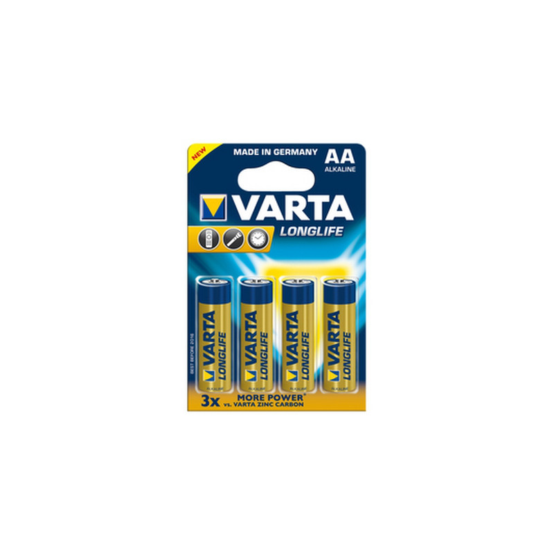 Pila varta 4 pz. longlife extra mignon aa lr 6 [04106101414]