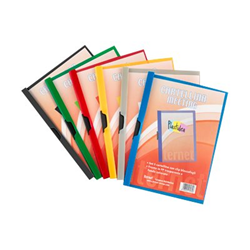cartella meeting plastidea con clip blu [7035bl]