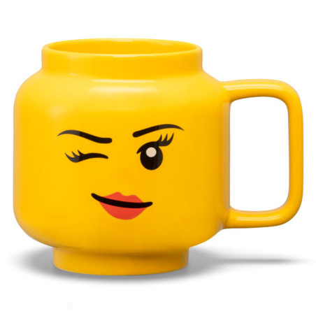 tazza room copenhagen lego testa ragazza ammiccante in ceramica 530ml