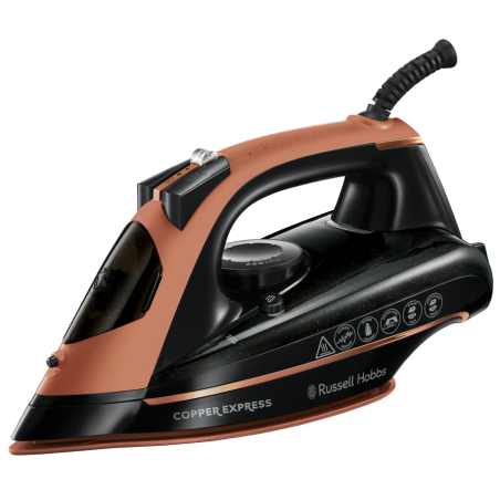 ferro da stiro russell hobbs copper express ir a vapore 2600w nero/rame