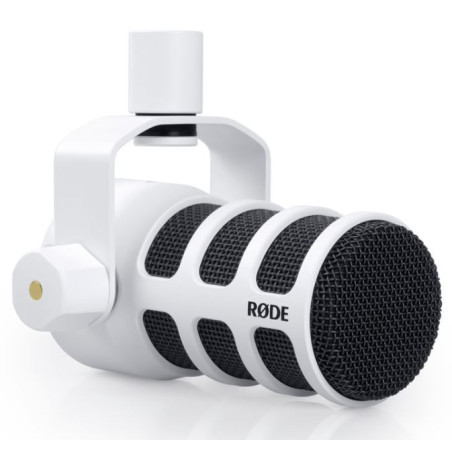 microfono rode podmic per per voice bianco
