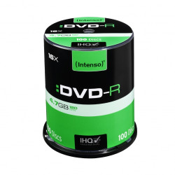 Confezione dvd-r intenso 4,7gb 16x speed, cakebox 100pcs [4101156]