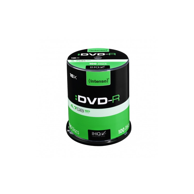 Confezione dvd-r intenso 4,7gb 16x speed, cakebox 100pcs [4101156]
